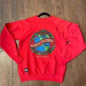 Harley-Davidson Vintage “Peace on Earth” Christmas Sweater 1991